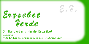 erzsebet herde business card