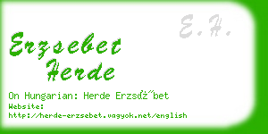 erzsebet herde business card